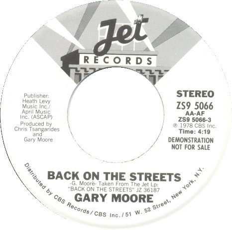 Gary Moore – Back On The Streets (1979, Vinyl) - Discogs