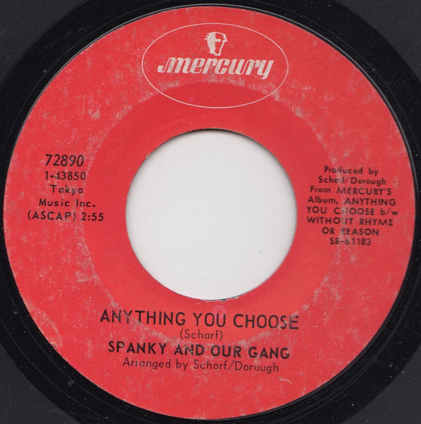 Spanky And Our Gang – Anything You Choose (1969, Vinyl) - Discogs