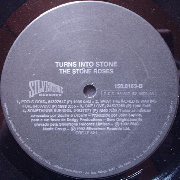 The Stone Roses – Turns Into Stone (1992, Vinyl) - Discogs