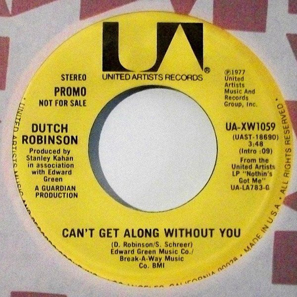 ladda ner album Dutch Robinson - Cant Get Along Without You