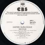 Cover of Empire Burlesque, 1985, Vinyl