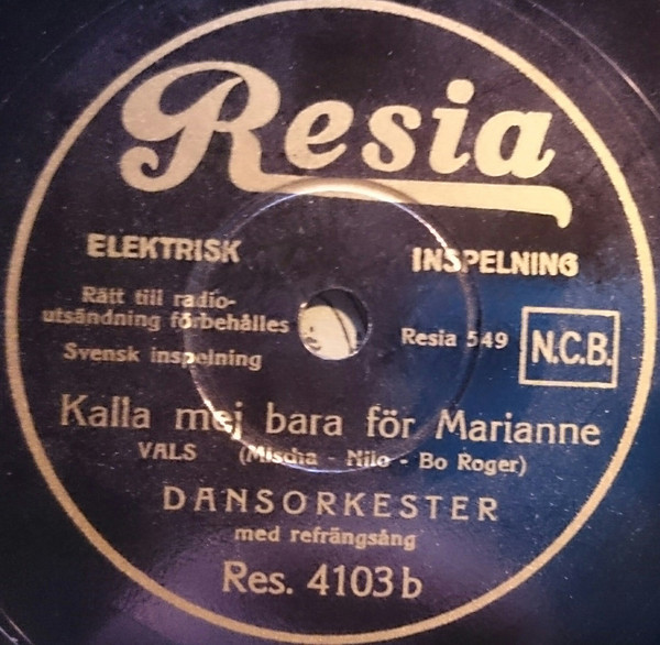 télécharger l'album Unknown Artist - Västkustens Vals Kalla Mej Bara För Marianne
