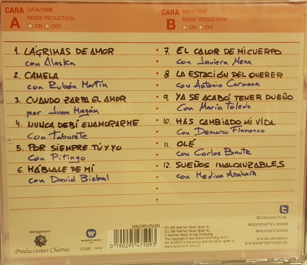 ladda ner album Camela - Rebobinando Duetos 25 Años