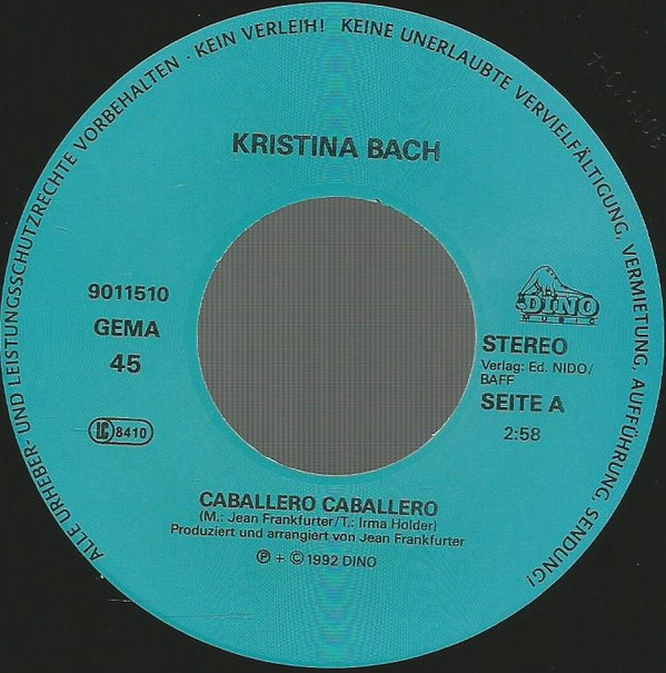 lataa albumi Kristina Bach - Caballero Caballero
