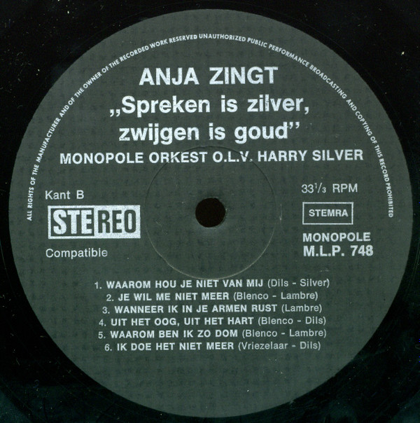 descargar álbum Anja - Spreken Is Zilver