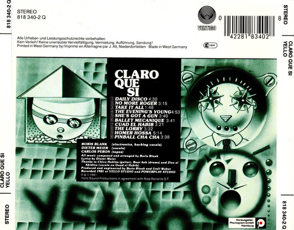 lataa albumi Yello - Claro Que Si