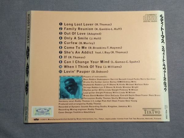 Album herunterladen Ruddy Thomas - Long Lost Lover