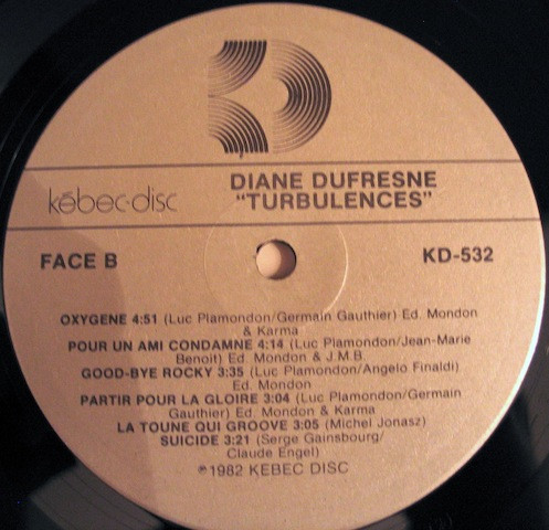 Diane Dufresne - Turbulences | Kébec-Disc (KD-532) - 4