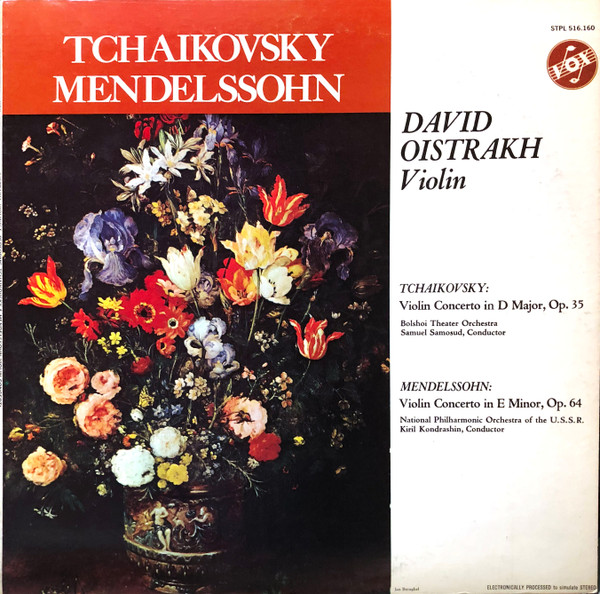 David Oistrakh, Mendelssohn & Tchaikovsky – Mendelssohn