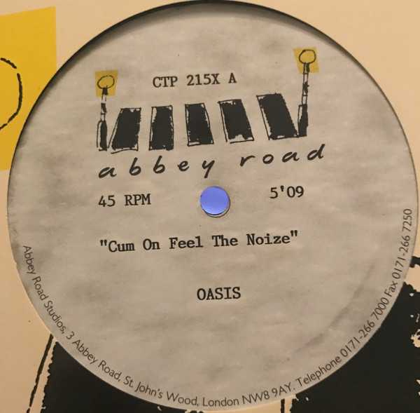 Oasis – Cum On Feel The Noize (1995, Vinyl) - Discogs