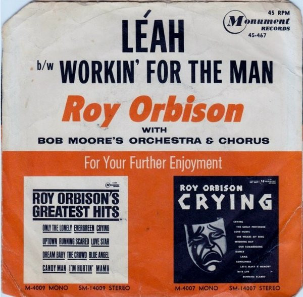 last ned album Roy Orbison With Bob Moore's Orch & Chorus - Workin For The Man Léah