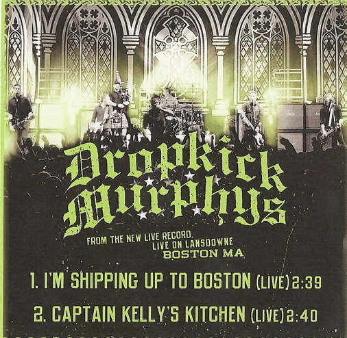 DROPKICK MURPHYS "SHIPPING UP TO BOSTON" (MED) T-Shirt RED SOX