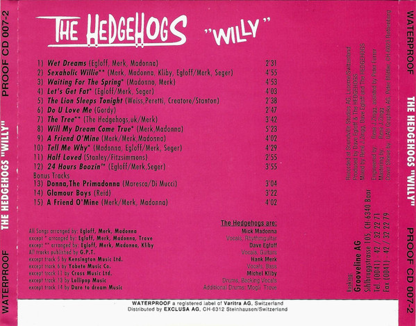 Album herunterladen The Hedgehogs - Willy