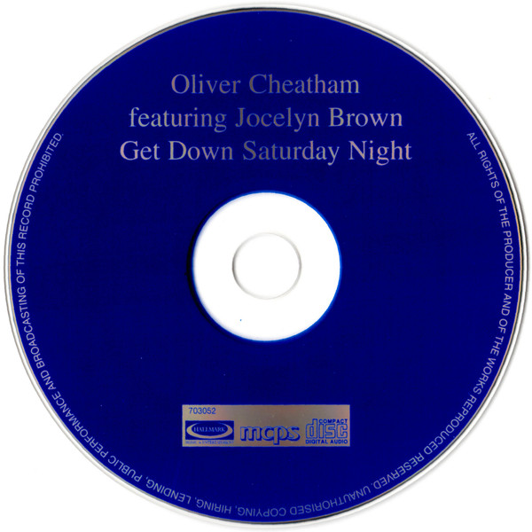 baixar álbum Oliver Cheatham featuring Jocelyn Brown - Get Down Saturday Night