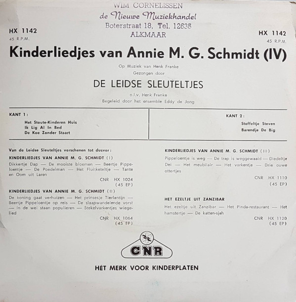 lataa albumi De Leidse Sleuteltjes - Kinderliedjes Van MG Schmidt