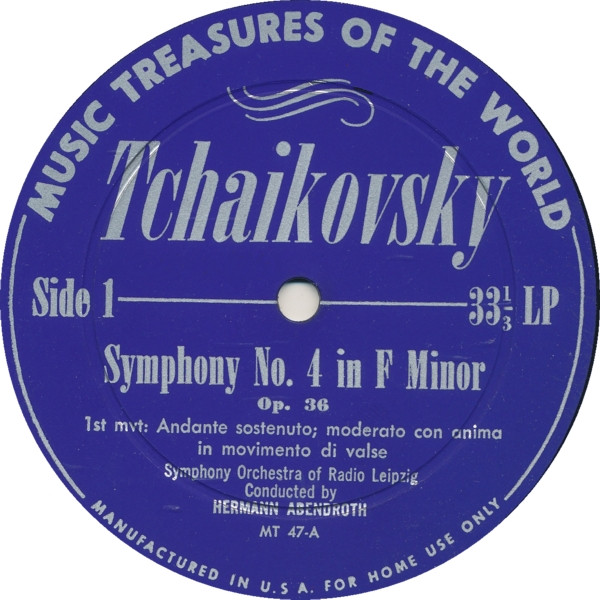 Tchaikovsky – Symphony No. 4 In F Minor, Op. 36 (Vinyl) - Discogs