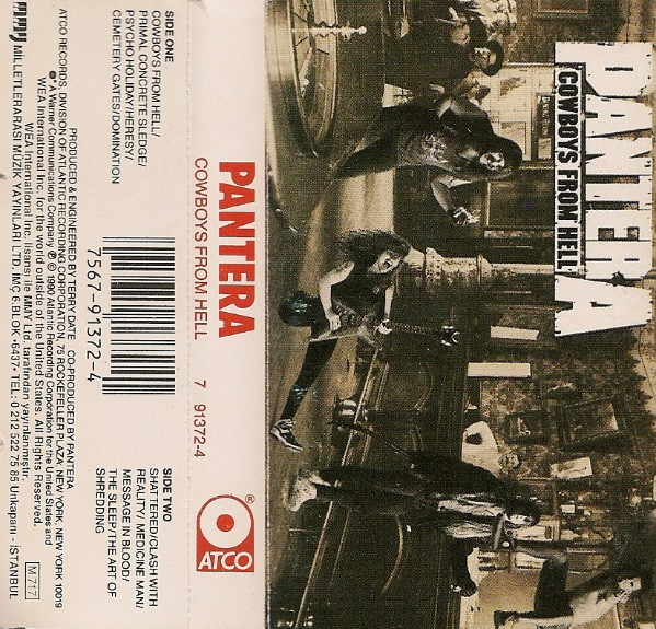 Pantera – Cowboys From Hell (1993, Cassette) - Discogs