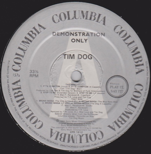 Tim Dog – F**k Compton (1992, Vinyl) - Discogs