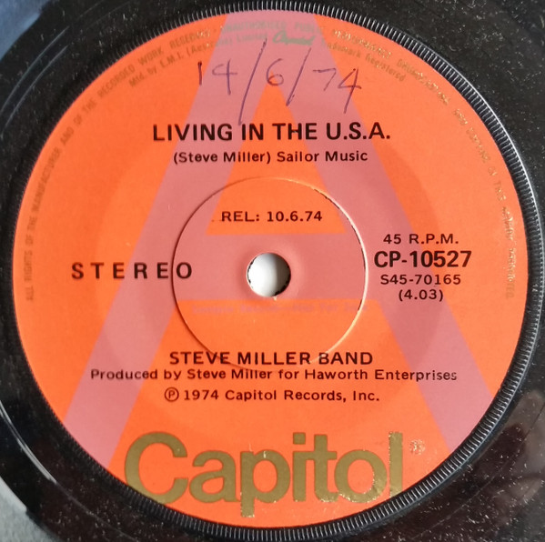 télécharger l'album Steve Miller Band - Living In The USA Kow Kow Calqulator