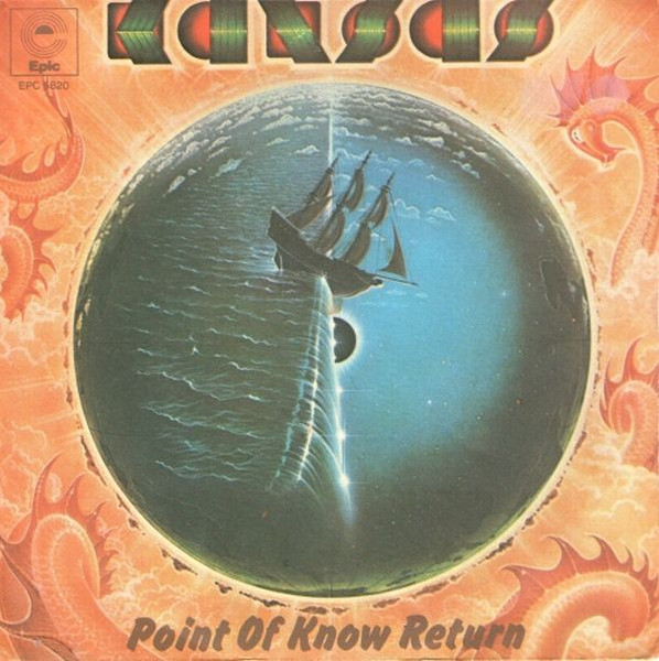KANSAS POINT OF KNOW RETURN 1977 ALBUM COVER ON A MUG. 