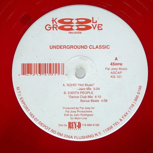 Soho / Earth People – Underground Classic (2000, Red, Vinyl) - Discogs