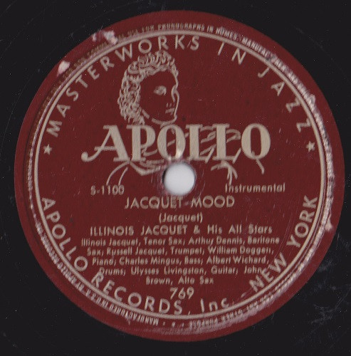 Illinois Jacquet u0026 His All Stars – Jacquet Mood / Robbins' Nest (1947