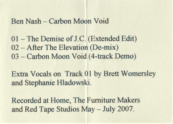 descargar álbum Ben Nash - Carbon Moon Void