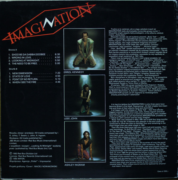 ladda ner album Imagination - Imagination