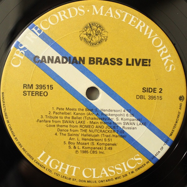 télécharger l'album The Canadian Brass - Live