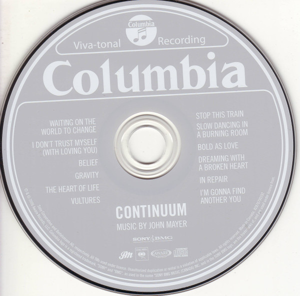 John Mayer - Continuum | Columbia (82876 79019 2) - 5