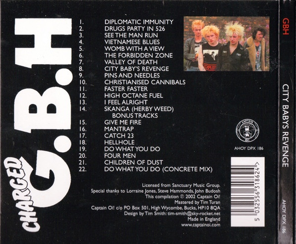 descargar álbum Charged GBH - City Babys Revenge