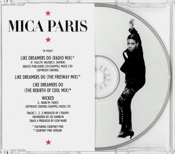 Mica Paris – Like Dreamers Do (1988, Picture Disc, CD) - Discogs