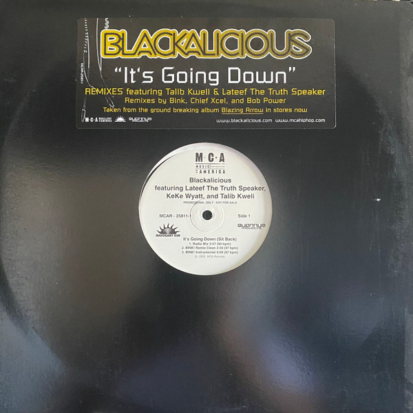 BLACKALICIOUS it's going down 12 inch - 洋楽