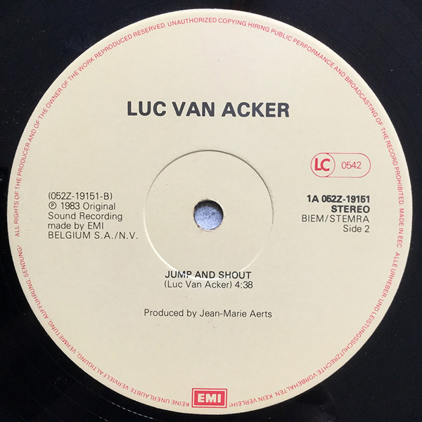descargar álbum Luc Van Acker - The Fear In My Heart