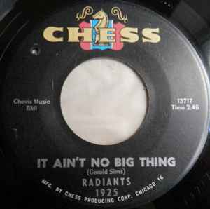 The Radiants - It Ain't No Big Thing album cover