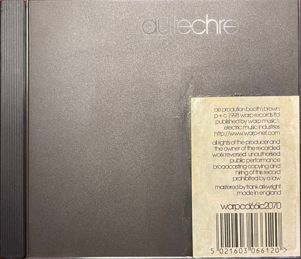 Autechre – LP5 (1998, CD) - Discogs