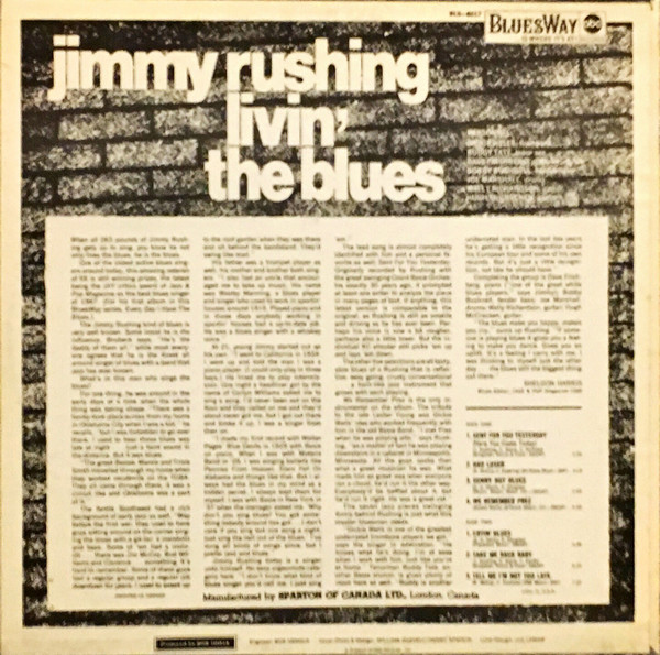 Album herunterladen Jimmy Rushing - Livin The Blues