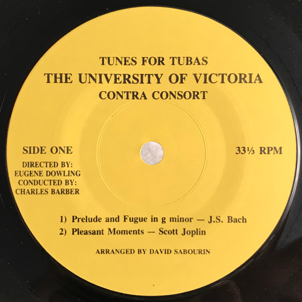 ladda ner album The University Of Victoria Contra Consort & The Victoria Tuba Ensemble - Tunes For Tubas