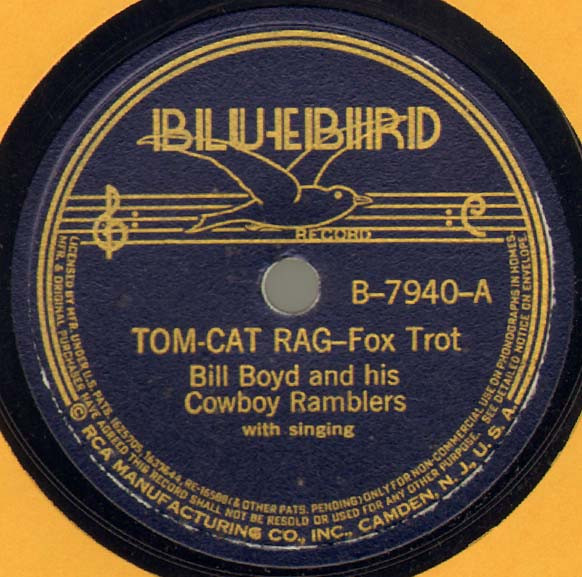 Album herunterladen Bill Boyd And His Cowboy Ramblers - Tom Cat Rag Here Comes Pappy