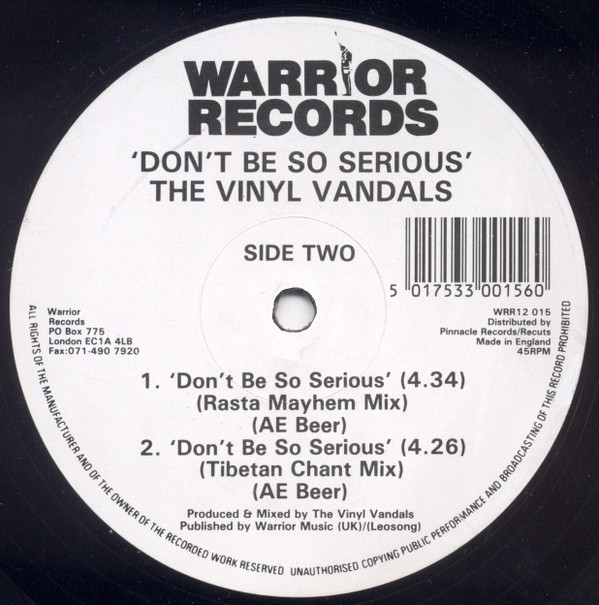 Album herunterladen The Vinyl Vandals - Dont Be So Serious