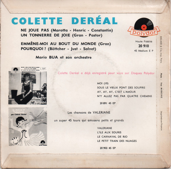 descargar álbum Colette Dereal - Ne Joue Pas