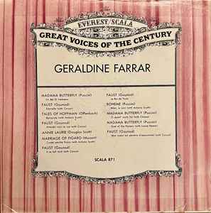 Geraldine Farrar - Geraldine Farrar album cover