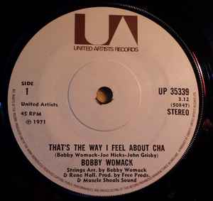 Bobby Womack That s The Way I Feel About Cha 1971 Solid Centre