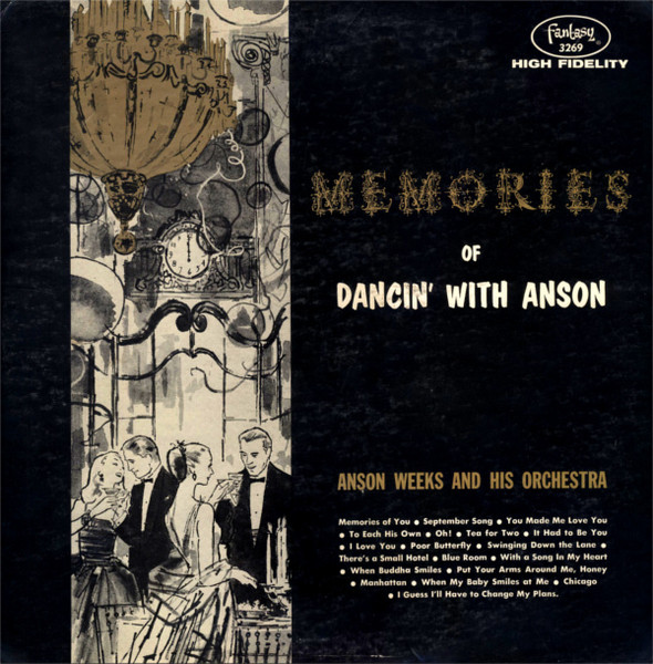 ANSON WEEKS DANCIN WITH ANSON LP 12 レッド / VINYL RECORD VG+