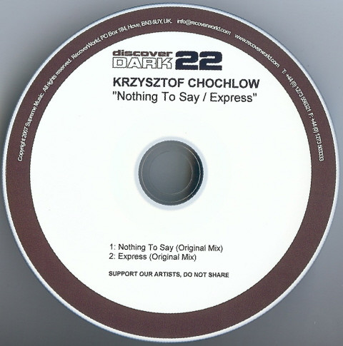 baixar álbum Krzysztof Chochlow - Nothing To Say Express