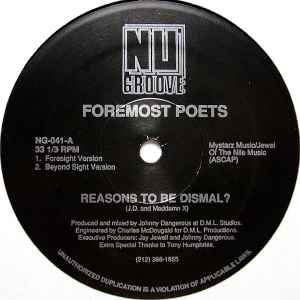 Reasons To Be Dismal? - Foremost Poets
