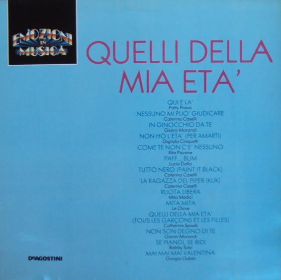 descargar álbum Various - Quelli Della Mia Eta