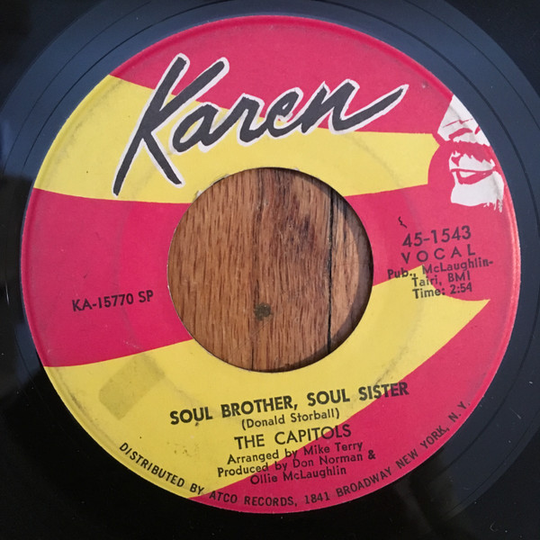 The Capitols – Soul Brother, Soul Sister (1968, Vinyl) - Discogs