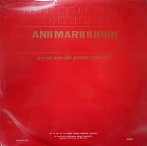 Various-Anii Marii Iubiri (Piese Corale Pentru Tineret) copertina album