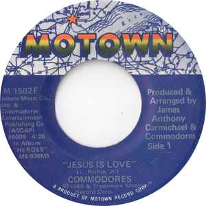 Commodores - Jesus Is Love album cover